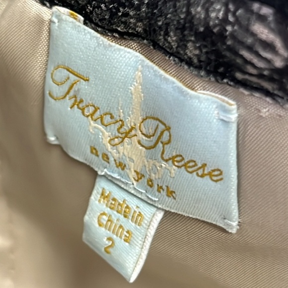 Tracy Reese Convertible Spaghetti Strap/Strapless Silk/Lace/Sequin Tiered Dress - Picture 6 of 12